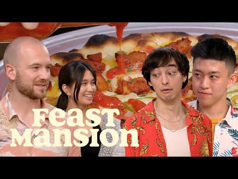 ジョジとリッチブライアンがショーン・エヴァンスとピザバトル（後編）｜ごちそうマンション (Joji and Rich Brian Have a Pizza Battle with Sean Evans (Part 2) | Feast Mansion)