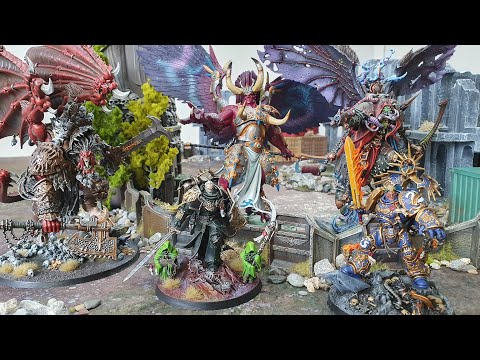 Imperium vs Chaos, Warhammer 40k battle report with all 5 Primarchs