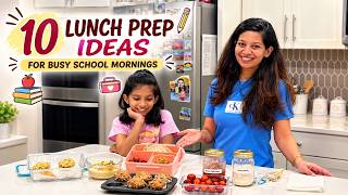 10 Meal Prep Ideas for Kids Lunch Box | Easy School Lunch Prep to Save Busy Mornings 🇺🇸