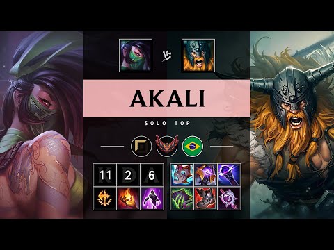 Akali Top vs Olaf - BR Grandmaster Patch 25.09