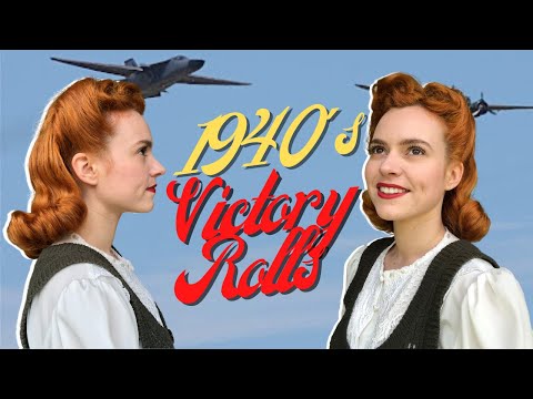 1940's Victory Rolls | Hair Tutorial
