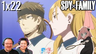 Spy x Family 1x22 The Underground Tennis Tournament Couples Blind Reaction & Review!