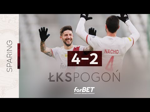 Sparing: ŁKS Łódź - Pogoń Grodzisk Mazowiecki 4:2 | SKRÓT MECZU
