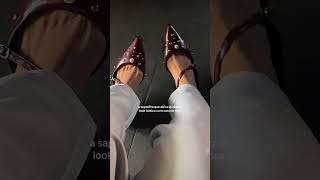 Sapatilha slingback