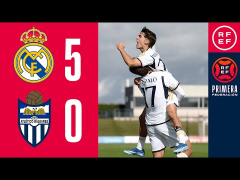 Resumen #PrimeraFederación | Real Madrid-Castilla 5-0 CD Atlético Baleares | Jornada 11, Grupo 2