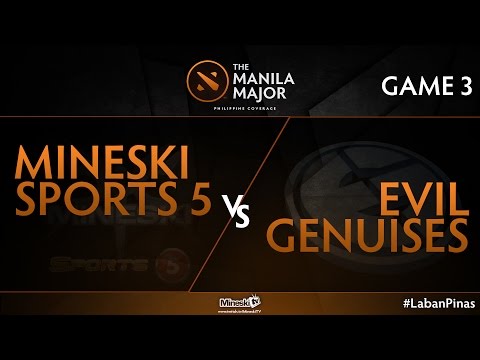 Evil Geniuses vs Mineski - Manila Majors -  Groupstage - Game 3