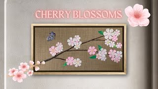 Acrylic Skin Cherry Blossoms 🌸-Using Paint Skins