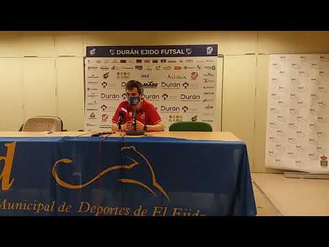 RDP Juanlu Alonso Postpartido Durán Ejido Futsal-Manzanares Final del Play Off de Ascenso a Primera