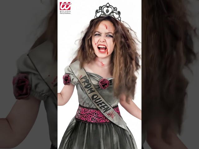 Zombie Prom Queen maskeraddräkt för flickor video