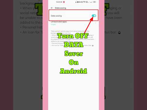 Turn Off Data Saver on Android 💯 ||Turn Off Mobile Data Saver||#shorts#viral