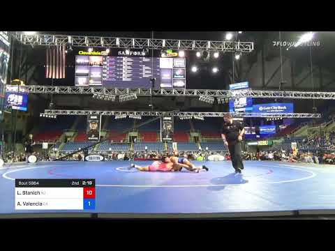 126 Lbs Semifinal - Luke Stanich, New Jersey Vs Aden Valencia, California A85b
