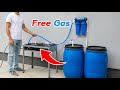 No More Gas Cylinders How I Get Free Gas All Year Long Using Two Blue Barrels PVC Pipes