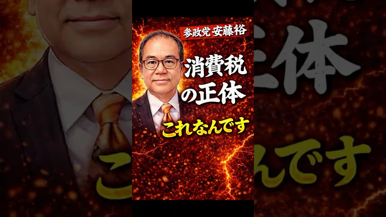【超重要】安藤裕が解説「消費税の正体」これなんです