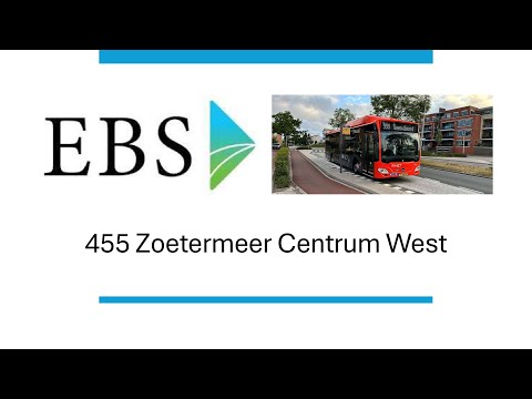R-Net lijn 455 's-Gravenzande De Brug - Zoetermeer Centrum West | 2025