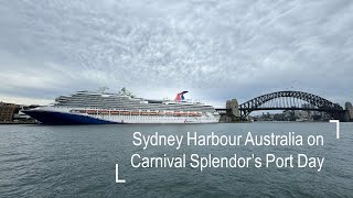 Explore Sydney Harbour Australia on Carnival Splendor's Port Day | 4K Walking Tour