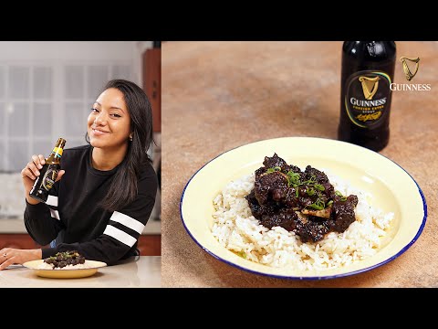 Emily tries Baidawi's Guinness Goat Stew Recipe
