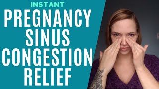 Pregnancy Congestion RELIEF (Self Massage Tutorial)