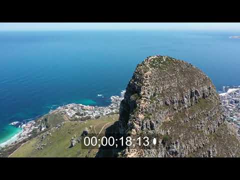 Gipfel " Lion's Head " in der Felsen- und Berglandschaft in Kapstadt in Western Cape, Südafrika