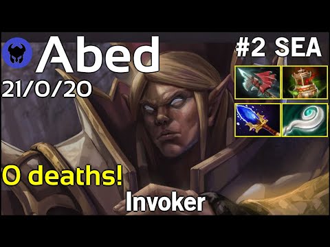 0 deaths! Abed [Fnatic] plays Invoker!!! Dota 2 7.21