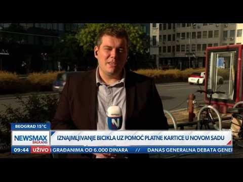 Изнајмљивање бицикла уз помоћ платне картице у Новом Саду („Отвори очи”, Newsmax Balkans, 21. 9. 2026.)