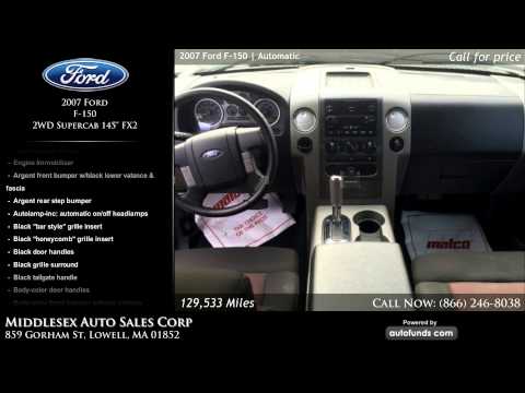Used 2007 Ford F-150 | Middlesex Auto Sales Corp, Lowell, MA - SOLD