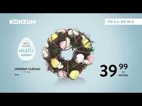 Konzum uskrsni ukrasi 4.4. - 10.4.