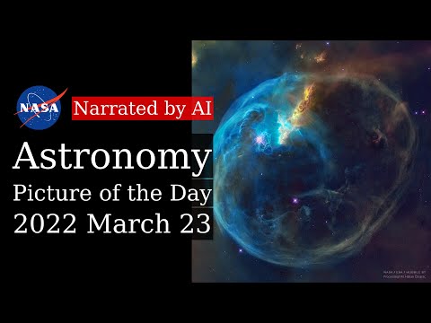 APOD: 2022-03-23 - The Bubble Nebula from Hubble (Narrated by Salli)