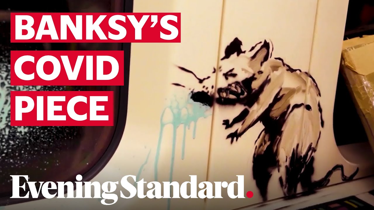 Banksy unveils new coronavirus-related artwork on London Underground tube carriage