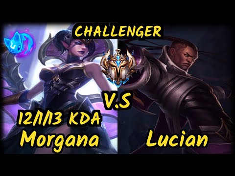 Brucer (MORGANA) vs LUCIAN - 12/1/13 KDA BOTTOM ADC CHALLENGER GAMEPLAY - BR