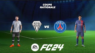 Download lagu FC 24 Angers SCO vs Paris SG, Coupe Nationale France, EA Sports FC 24 Mbappe, mp3