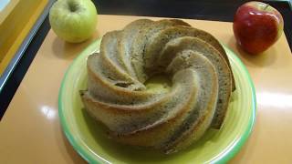 Bizcocho con compota de manzana light