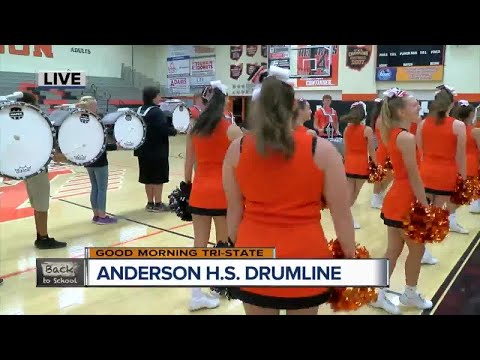 Anderson High School cheerleaders, drumline say good bye to GMTS