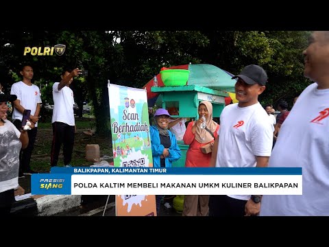 POLDA KALTIM BERIKAN MAKANAN GRATIS DI CAR FREE DAY SAMBUT HARI BHAYANGKARA KE-79
