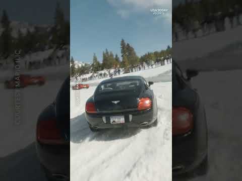This wintery track is 'snow' problem for this Pagani and Bentley
