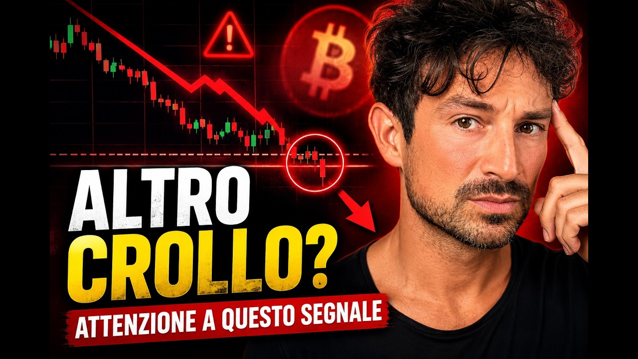 BITCOIN, CRYPTO: ALTRO CROLLO IMMINENTE? ATTENZIONE A QUESTO SEGNALE