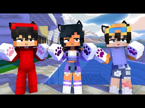 PAW LOVEFOOL FIRST MEET PRETTY APHMAU , NICO & CASH - MINECRFT ANIMATION #shorts