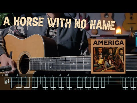 A HORSE WITH NO NAME Guitar Solo | AMERICA | TAB Lesson