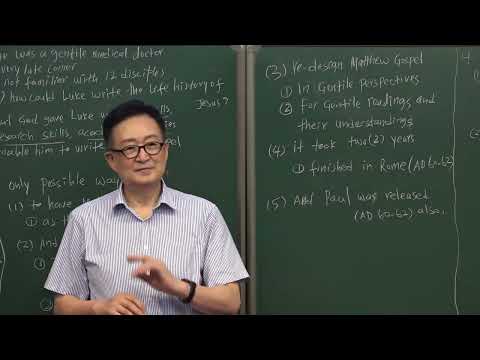 14-8. In AD60-62, Luke wrote the Gospel of Luke /Thomas Hwang/