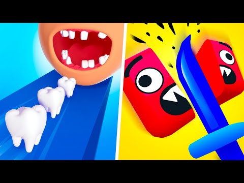 Cutting Run | Smile Rush - Gameplay Walkthrough Max Levels (Part 1)