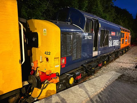 37425 With 37422 Sat "Failed" at Rose Hill on 1Q43 Multiple Start up's & Messing with the Loco's....