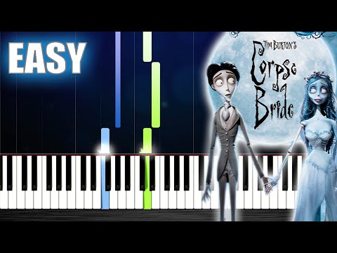 The Piano Duet (Tim Burton's Corpse Bride) EASY Piano Tutorial by PlutaX