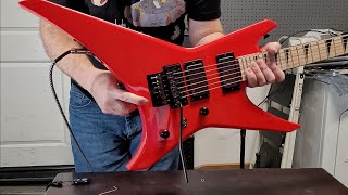 Video thumbnail for Jackson Warrior WRX24 - Ferrari Red - Add EMG's and it is almost perfect. by Larryjo Guitars
