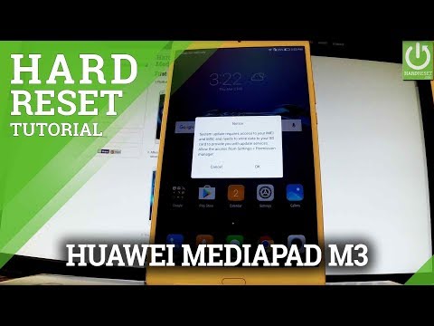 Hard Reset HUAWEI MediaPad M3 - Reset Code / Restore Settings