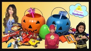 HALLOWEEN TRICK OR TREAT Toy Egg Surprise Kids Candy Outdoor Fun for Kids Super Hero in real life