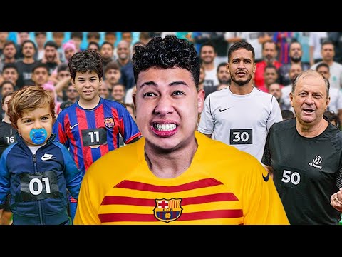 DISPUTAMOS X1 CONTRA JOGADORES DE 1 A 50 ANOS!! 😱