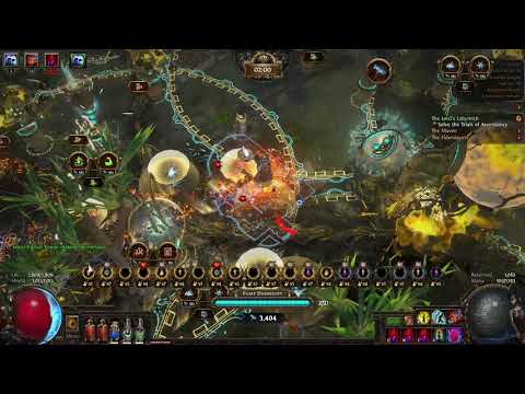 [Path of Exile 3.16] SRS Necromancer vs Rare Blight-Ravaged Map with 75 Lucky Chests (Uber Blight)