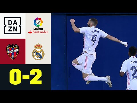 Karim Benzema mit 250. Tor für die Königlichen: Levante - Real Madrid 0:2 | LaLiga | DAZN Highlights