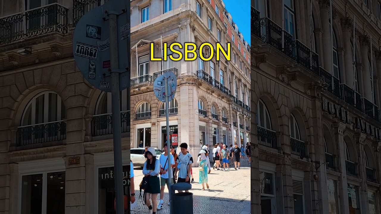Tourists in Lisbon PORTUGAL #lisboa #lisbon #shorts #portugal