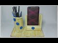 Ice Cream Craft Easy Pen And Mobile Phone Stand With Popsicle Stick Ice Cream Stick By Crafty Stitch