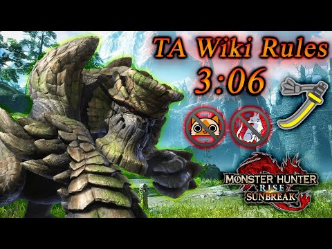 [MHR:SB Speedrun] Garangolm/ガランゴルム | TA Wiki Rules | 3:06 | LS/太刀 Solo